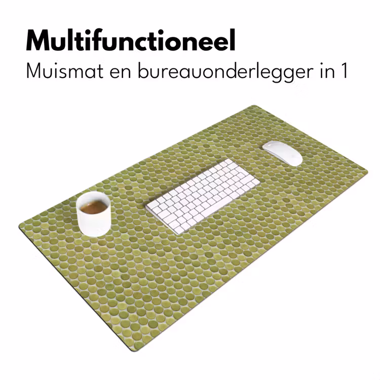 Bureau onderlegger - Penny - Mozaïek - Olijfgroen — 7
