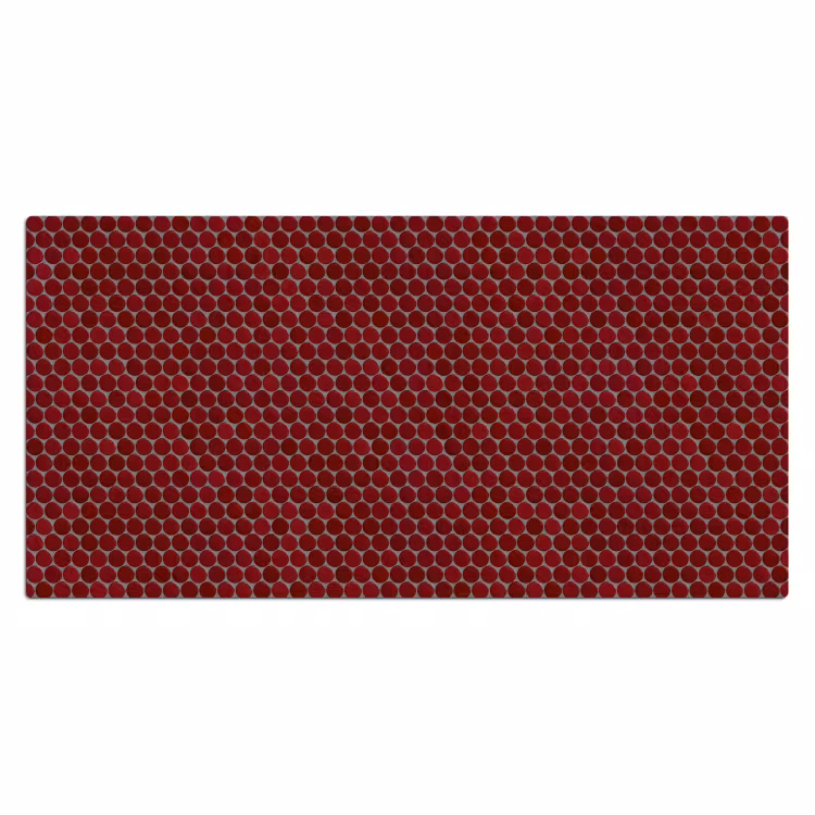 Bureau onderlegger - Penny - Mozaïek - Rond - Rood — 2
