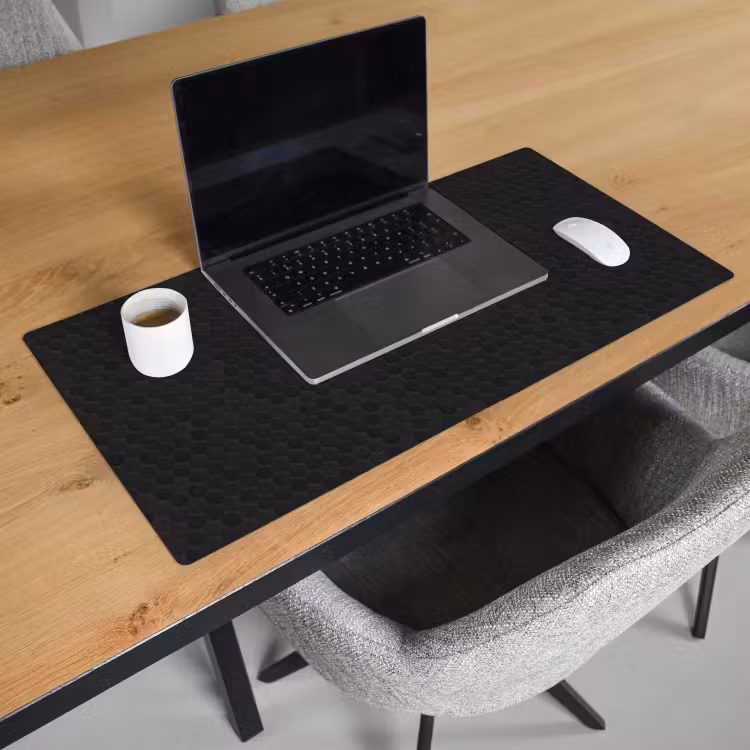 Bureau onderlegger - Penny - Tegel - Mat - Zwart — 3