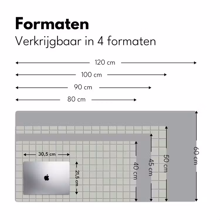 Bureau onderlegger - Tegel - Patroon - Lichtgroen — 8