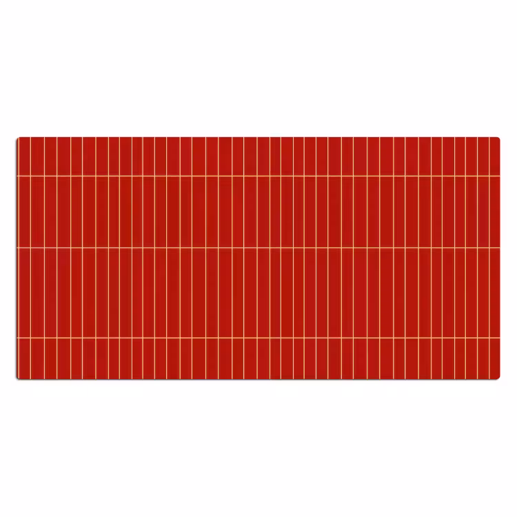 Bureau onderlegger - Verticaal - Wandtegel - Helderrood — 2