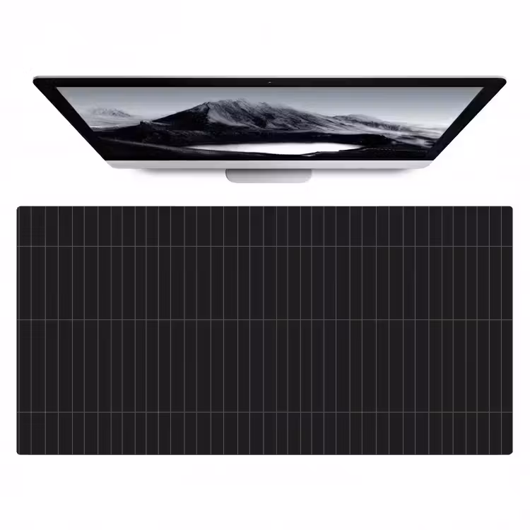 Bureau onderlegger - Verticaal - Wandtegel - Mat - Zwart — 1