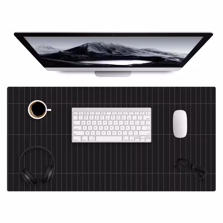 Bureau onderlegger - Verticaal - Wandtegel - Mat - Zwart — 4