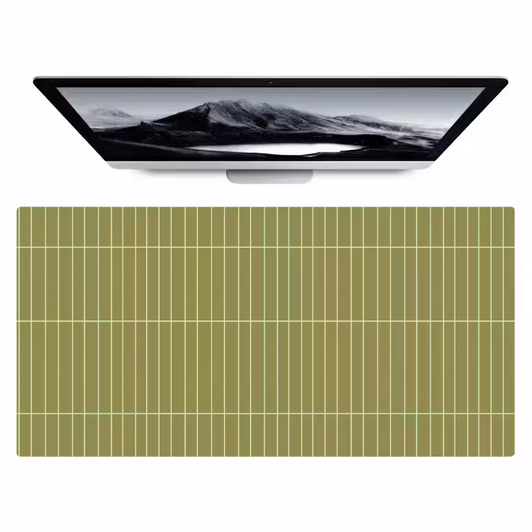Bureau onderlegger - Verticaal - Wandtegel - Olijfgroen — 1