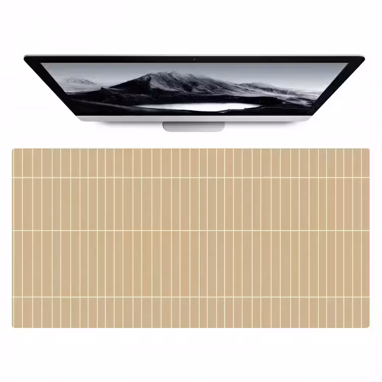 Bureau onderlegger - Verticaal - Wandtegel - Zand - Beige — 1