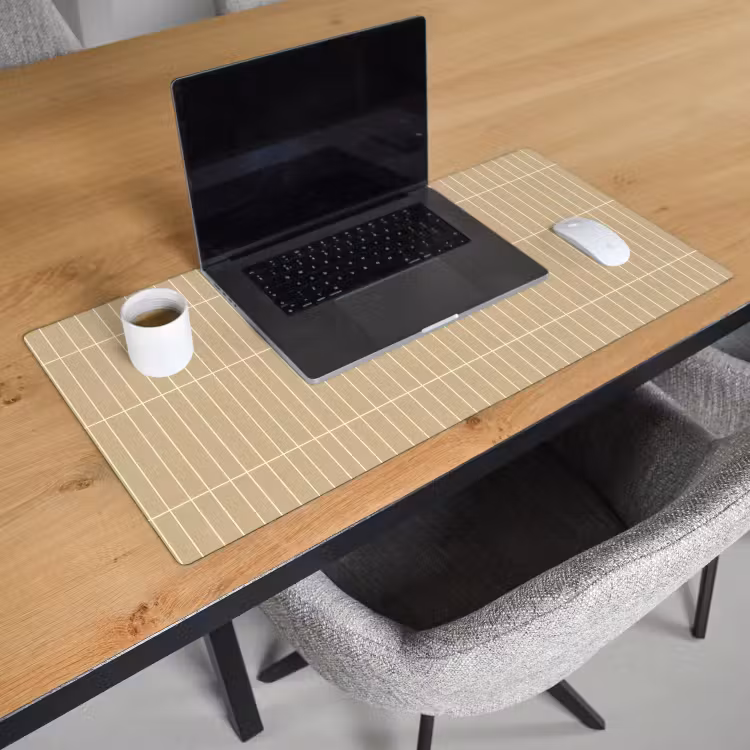 Bureau onderlegger - Verticaal - Wandtegel - Zand - Beige — 3