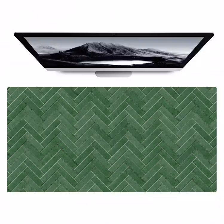 Bureau onderlegger - Visgraat - Wandtegel - Bosgroen — 1