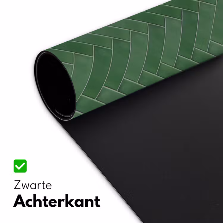 Bureau onderlegger - Visgraat - Wandtegel - Bosgroen — 5