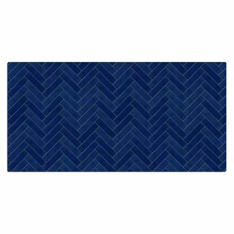 Bureau onderlegger - Visgraat - Wandtegel - Donkerblauw - Navy Blue — 2