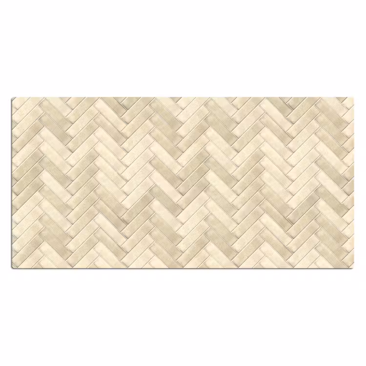 Bureau onderlegger - Visgraat - Wandtegel - Licht Beige — 2