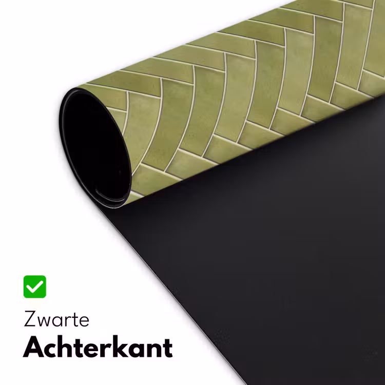Bureau onderlegger - Visgraat - Wandtegel - Olijfgroen — 5