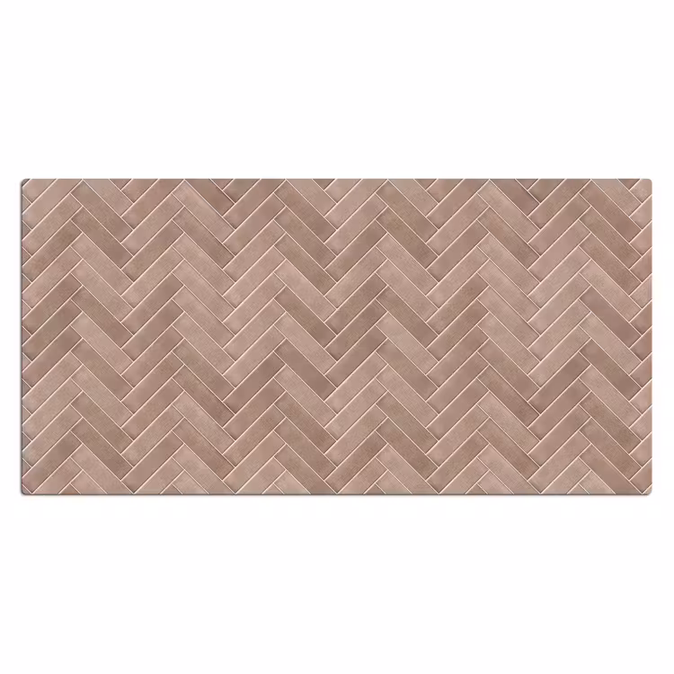 Bureau onderlegger - Visgraat - Wandtegel - Oudroze - Terracotta — 2