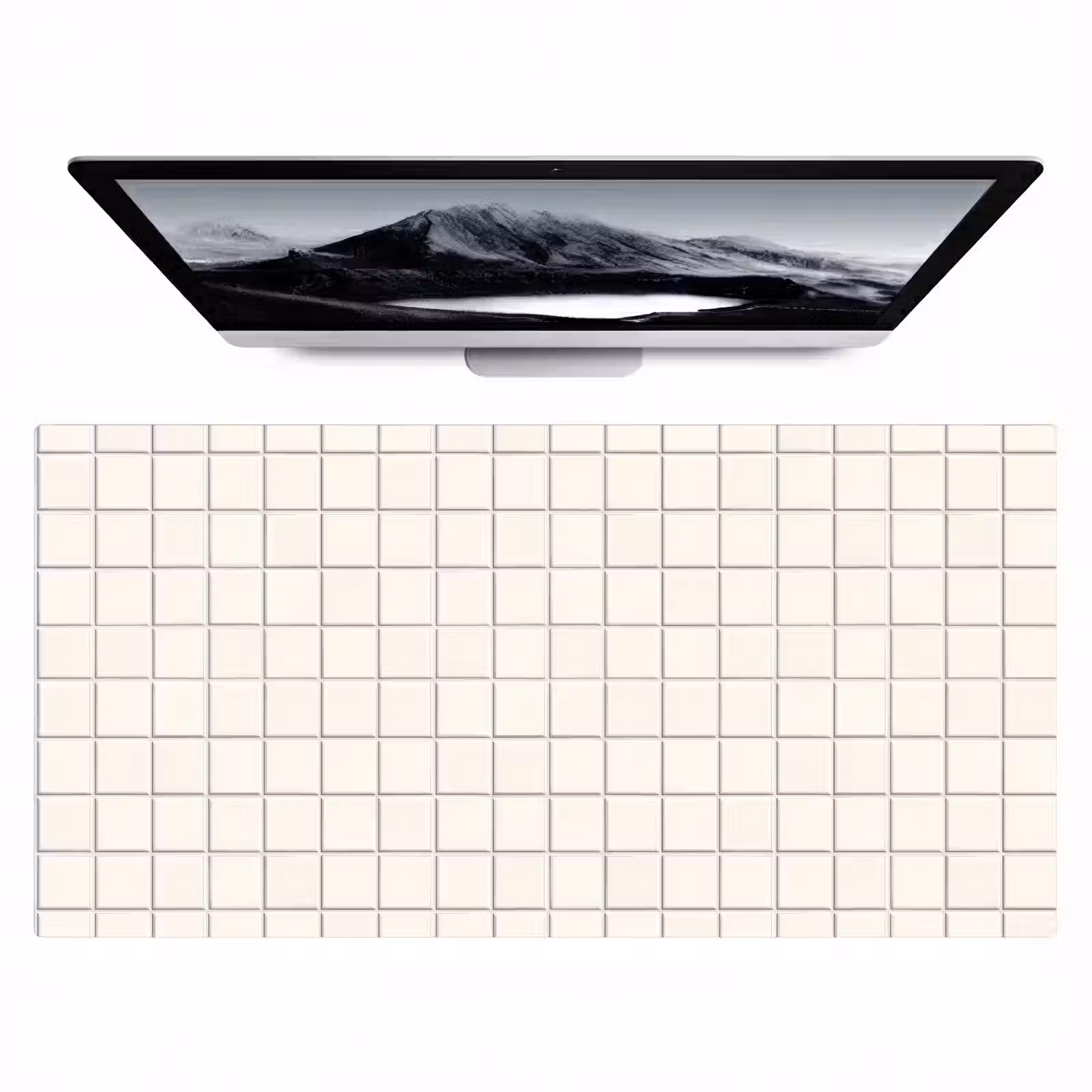 Bureau onderlegger - Patroon - Tegels - Wit — 1
