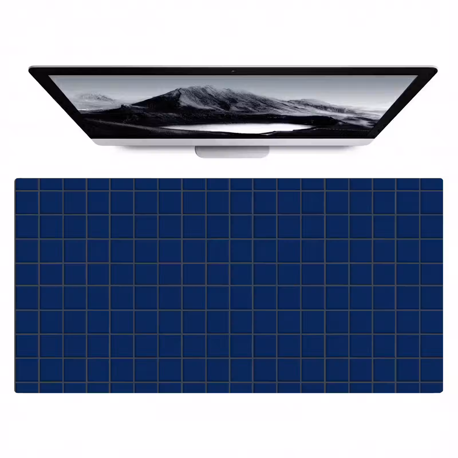 Bureau onderlegger - Tegel - Patroon - Blauw — 1