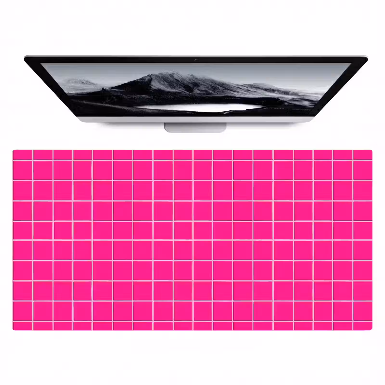 Bureau onderlegger - Tegels - Vierkant - Fuchsia — 1