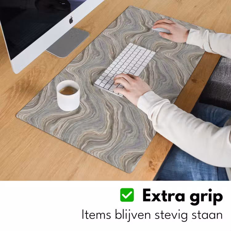 Bureau onderlegger - Patroon - Sereen - Paars - Groen — 6