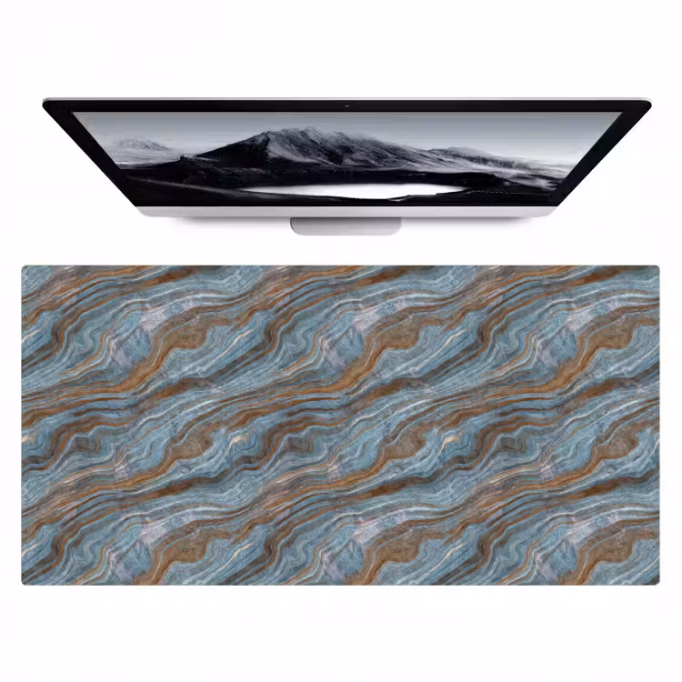 Bureau onderlegger - Patroon - Steen - Blauw — 1