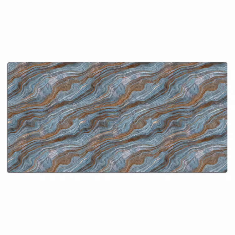 Bureau onderlegger - Patroon - Steen - Blauw — 2