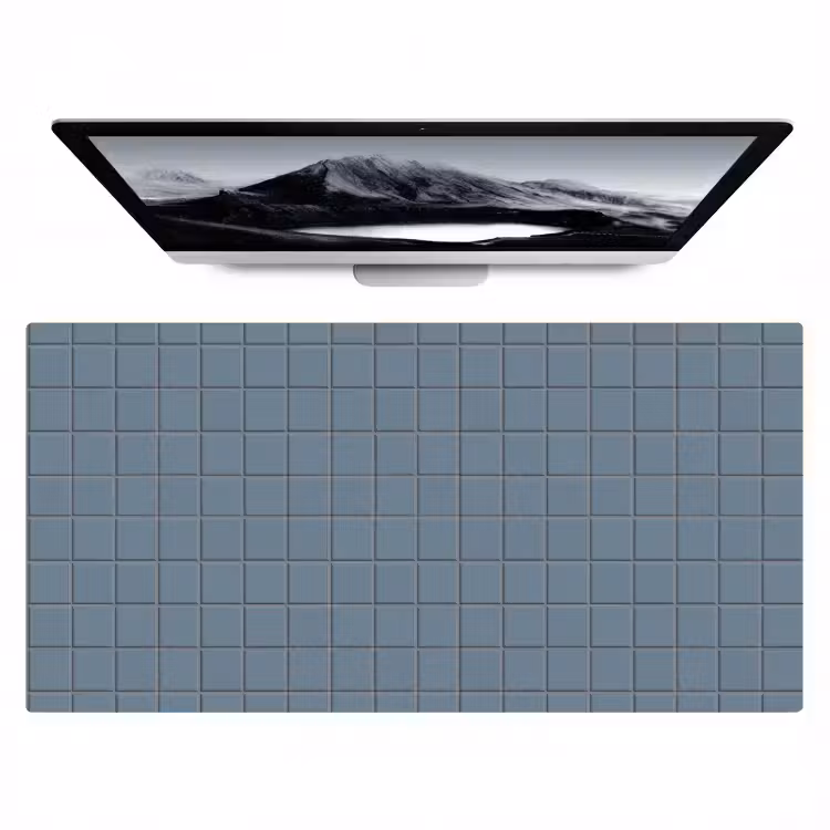 Bureau onderlegger - Patroon - Tegel - Blauwgrijs — 1