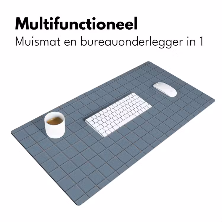 Bureau onderlegger - Patroon - Tegel - Blauwgrijs — 7