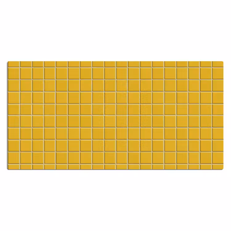 Bureau onderlegger - Patroon - Tegel - Okergeel — 2