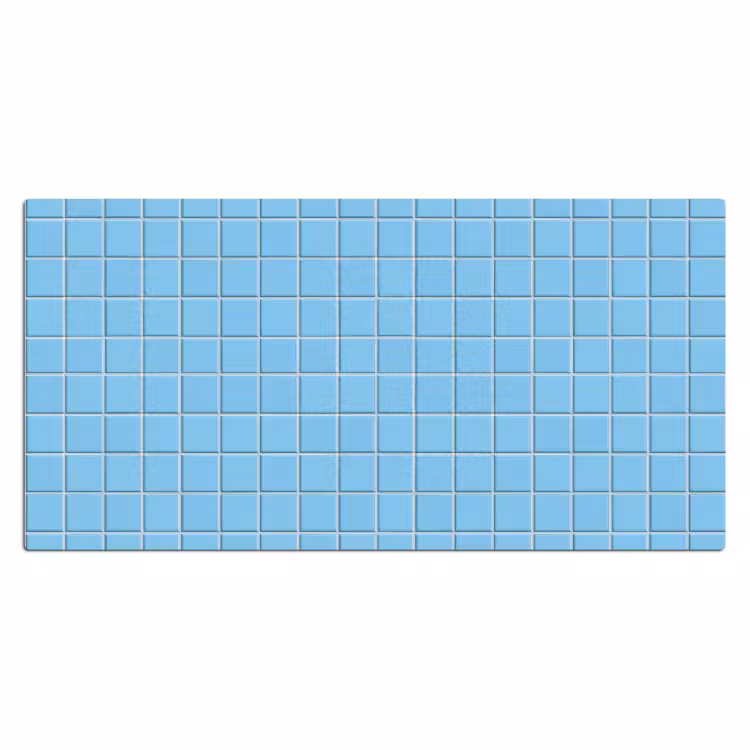 Bureau onderlegger - Patroon - Tegel - Pastel - Blauw — 2