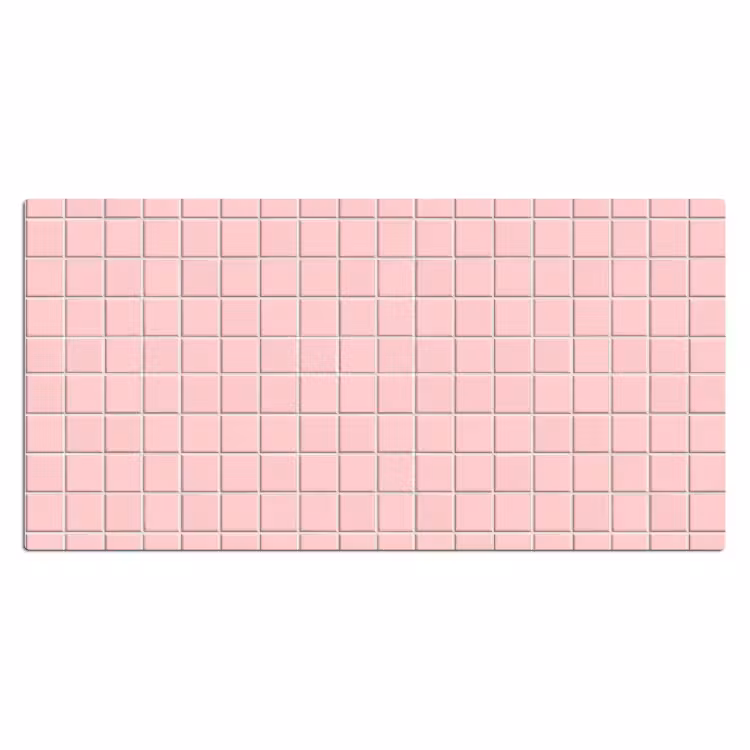 Bureau onderlegger - Patroon - Tegel - Pastelroze — 2