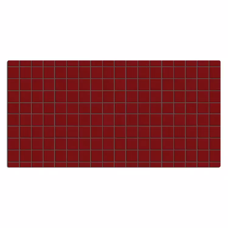 Bureau onderlegger - Patroon - Tegels - Burgundy — 2