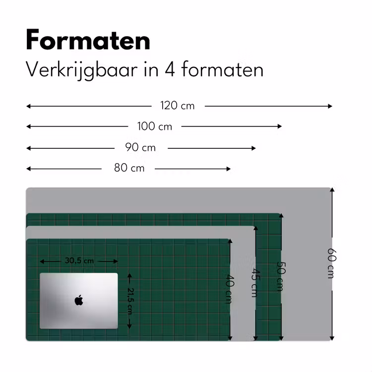 Bureau onderlegger - Patroon - Tegels - Dennen - Groen — 8