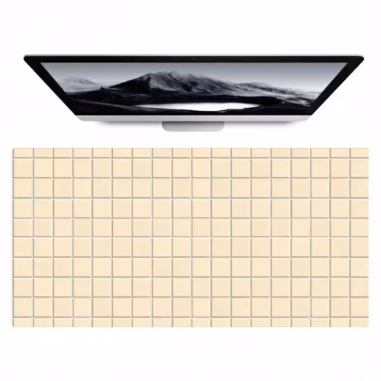 Bureau onderlegger - Patroon - Tegels - Gebroken - Wit — 1