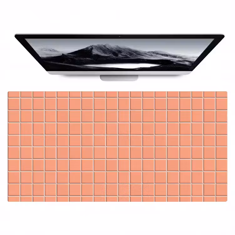 Bureau onderlegger - Patroon - Tegels - Perzik — 1