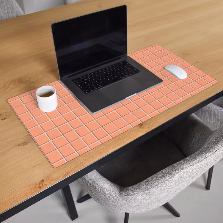 Bureau onderlegger - Patroon - Tegels - Perzik — 3