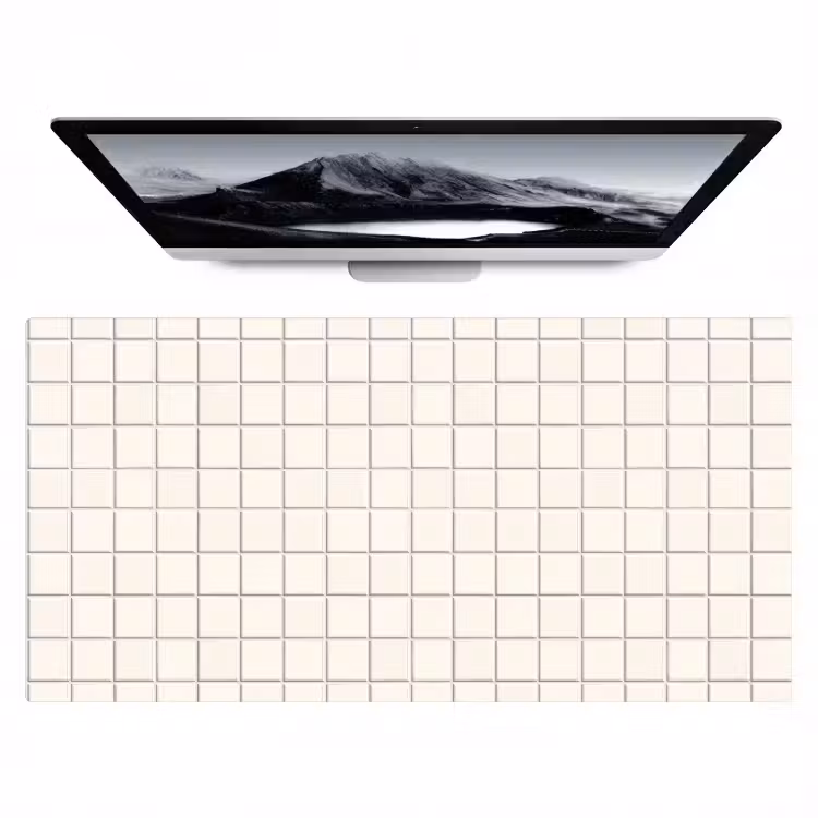 Bureau onderlegger - Patroon - Tegels - Wit — 1