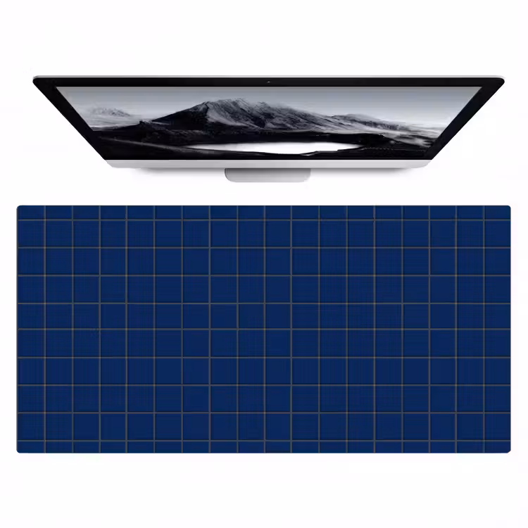 Bureau onderlegger - Tegel - Patroon - Blauw — 1
