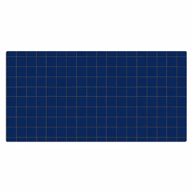 Bureau onderlegger - Tegel - Patroon - Blauw — 2