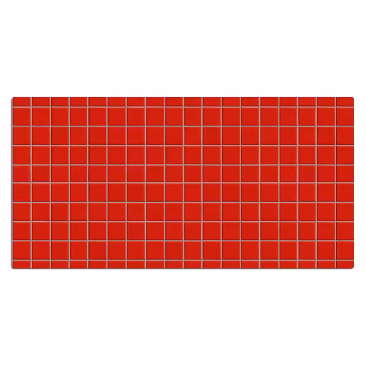 Bureau onderlegger - Tegel - Patroon - Kersen - Rood — 2