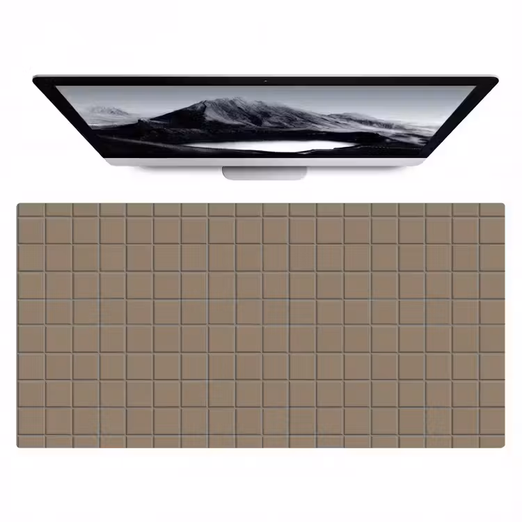 Bureau onderlegger - Tegel - Patroon - Taupe — 1