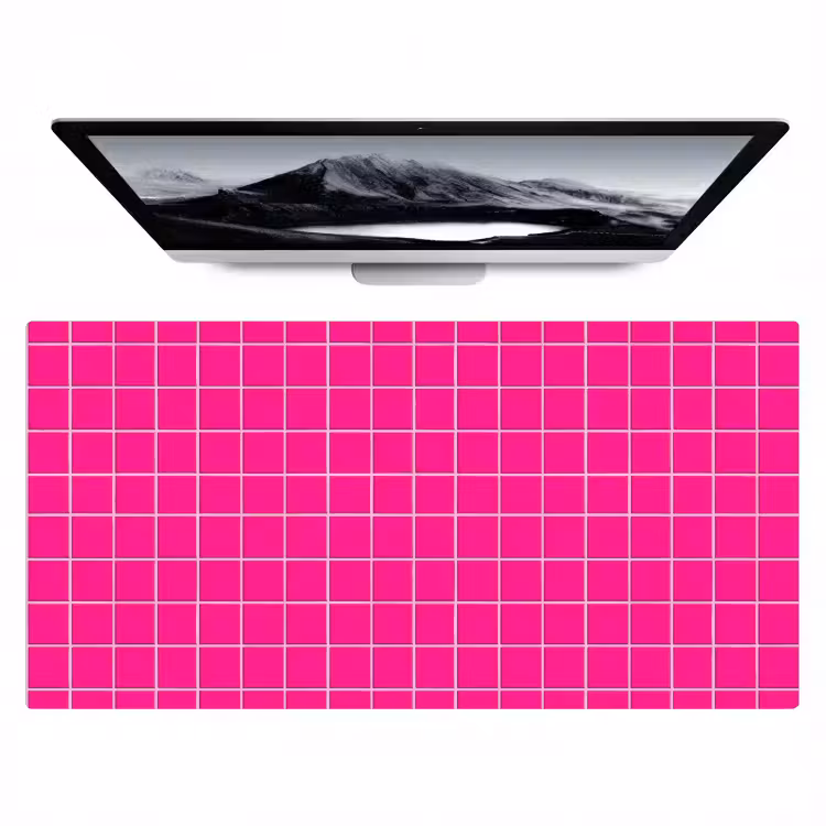 Bureau onderlegger - Tegels - Vierkant - Fuchsia — 1