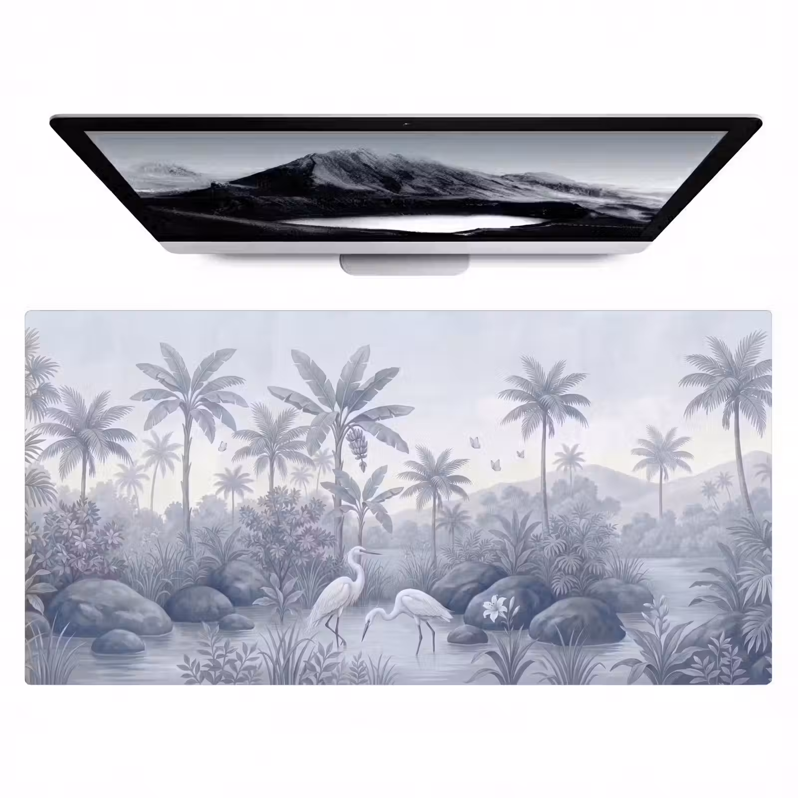 Bureau onderlegger - Vogel - Water - Tropisch - Natuur - Blauw — 1