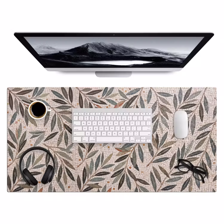 Bureau onderlegger - Plant - Blad - Mozaïek - Groen — 4