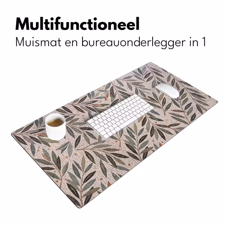 Bureau onderlegger - Plant - Blad - Mozaïek - Groen — 7