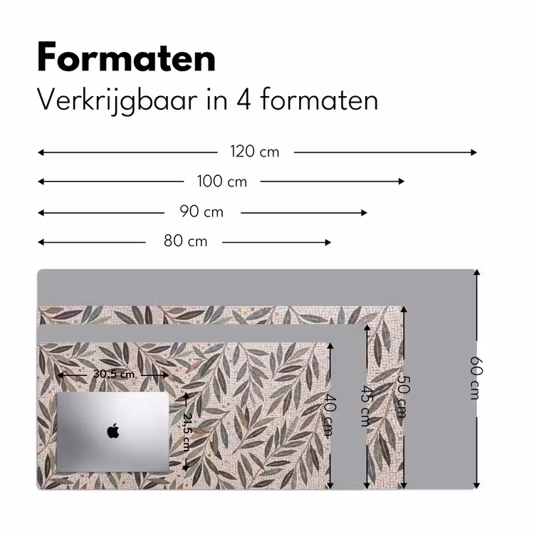 Bureau onderlegger - Plant - Blad - Mozaïek - Groen — 8