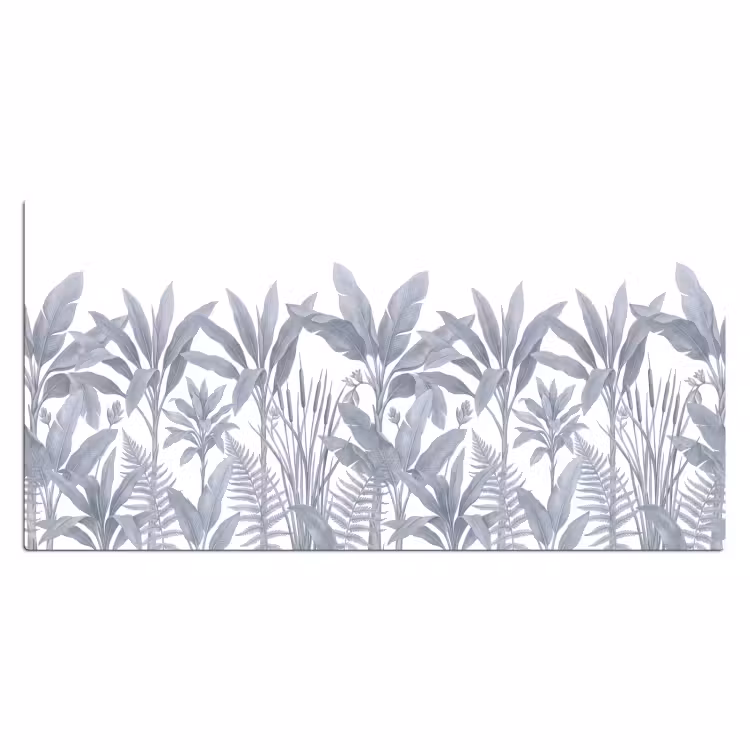 Bureau onderlegger - Planten - Bladeren - Natuur - Grijs — 2