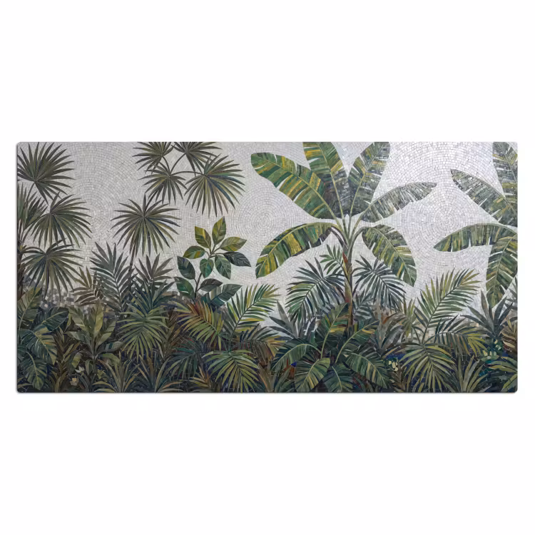 Bureau onderlegger - Planten - Tropisch - Mozaïek - Groen - Natuur — 2