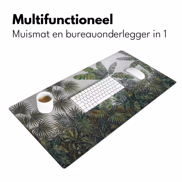 Bureau onderlegger - Planten - Tropisch - Mozaïek - Groen - Natuur — 7