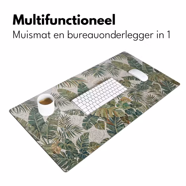 Bureau onderlegger - Planten - Tropisch - Mozaïek - Natuur - Groen — 7