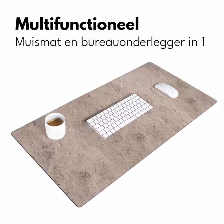 Bureau onderlegger - Textuur - Steen - Patroon - Rustiek - Beige — 7