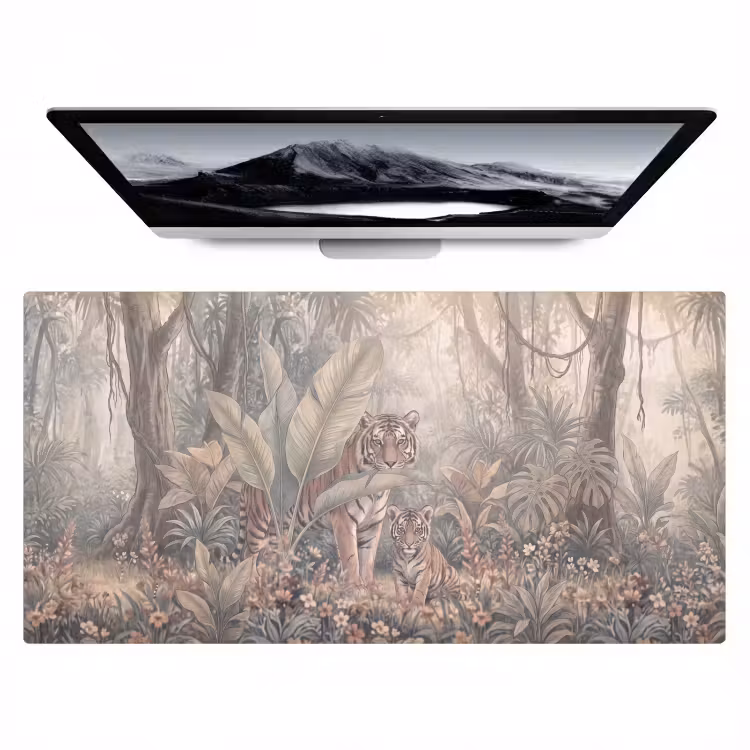 Bureau onderlegger - Tijger - Welp - Jungle - Illustratie - Dieren — 1