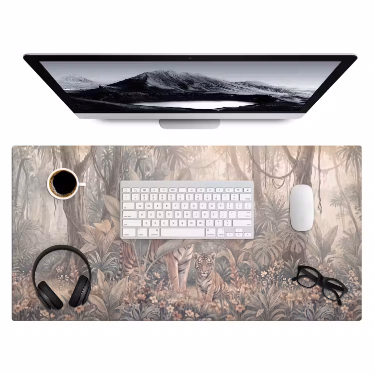 Bureau onderlegger - Tijger - Welp - Jungle - Illustratie - Dieren — 4