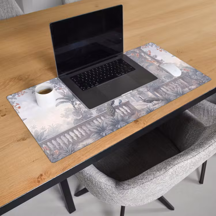 Bureau onderlegger - Vogel - Pauw - Architectuur - Klassiek - Groen — 3